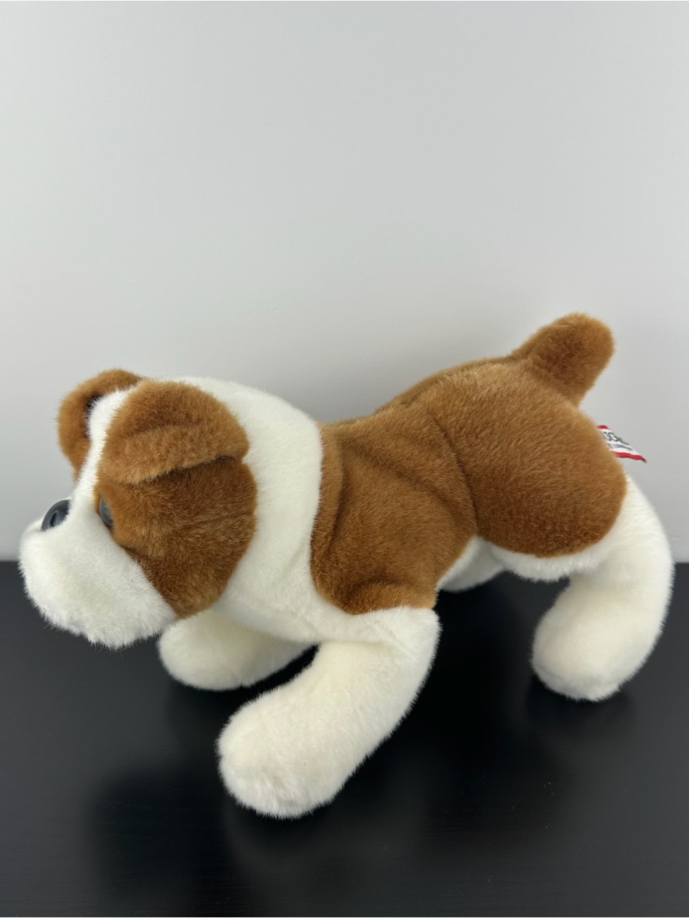 Douglas Cuddle Toys Rare Norman Bulldog Puppy Dog 10” #1943.1 Brown White Plush